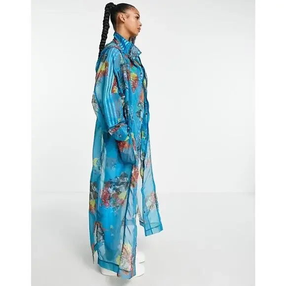 Adidas x Ivy Park Printed Organza Jacket M - Picture 3 of 10